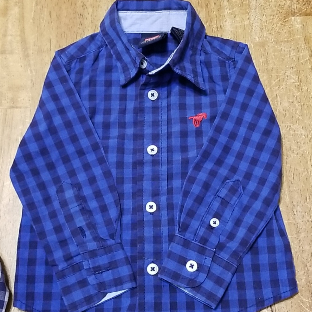 Wrangler 12 month button up shirts 2 - Picture 2 of 10
